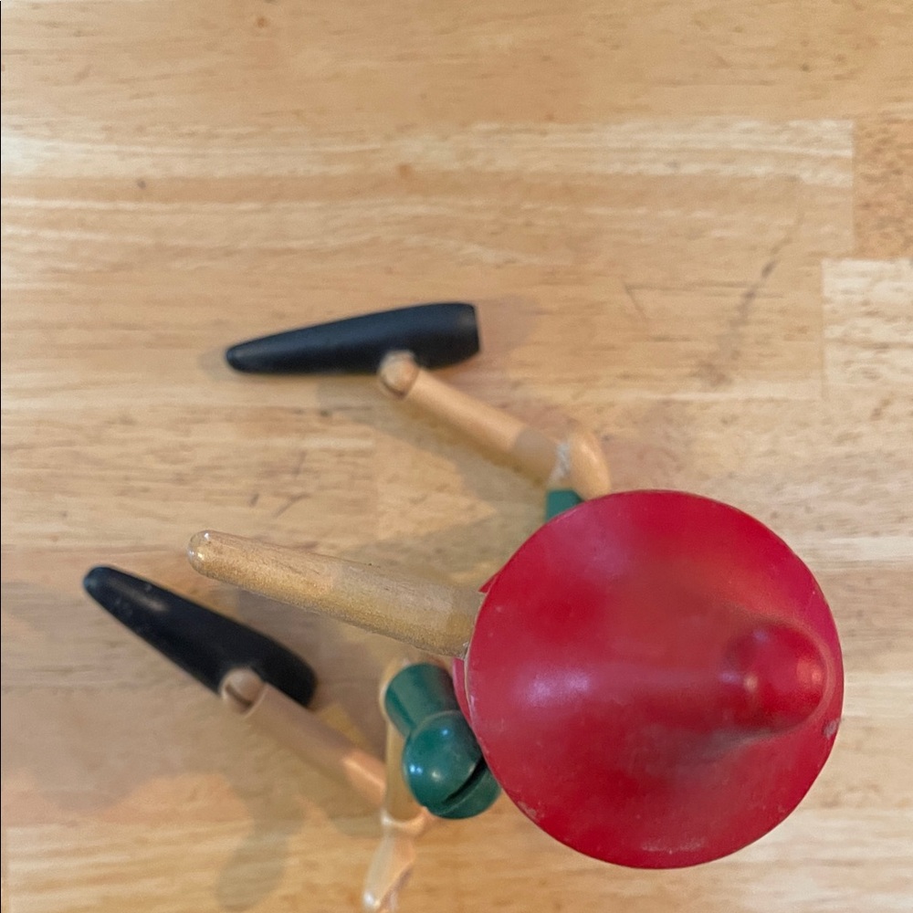 Classic Wooden Pinocchio Doll- Red and Green - Picture 5 of 5